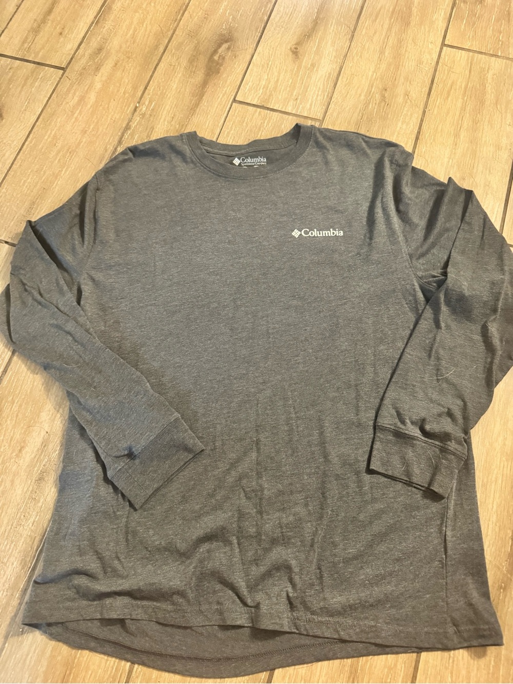 Columbia Men's Long Sleeve Crewneck Shirt - Dark Charcoal